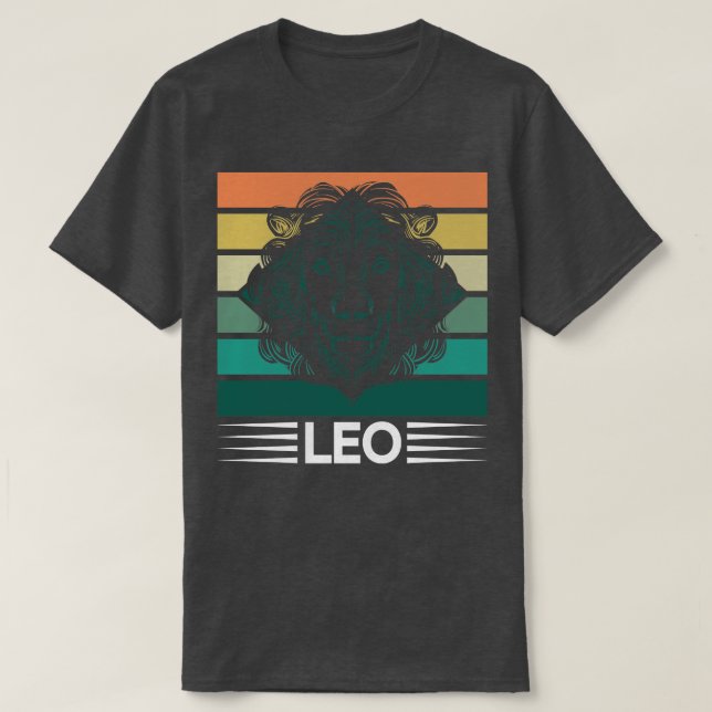 Camiseta Zodiac Retro Leo 1 (Diseño del anverso)