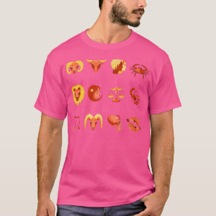 Camiseta Zodiac Rótulos Girlfriend Zodiac Horoscope Astrolo