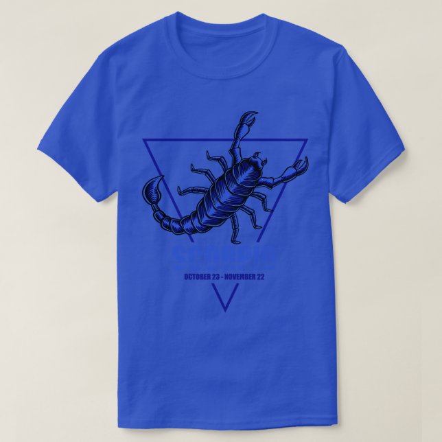 Camiseta Zodiac Scorpio (Diseño del anverso)
