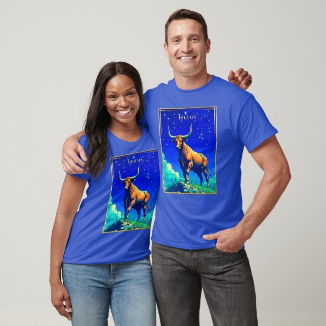 Camiseta Zodiac Sign Taurus Rooted in Earth and Sky (Unisexo)