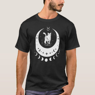 Camiseta Zodiac Taurus Horoscope Astrología Rótulo Crescen