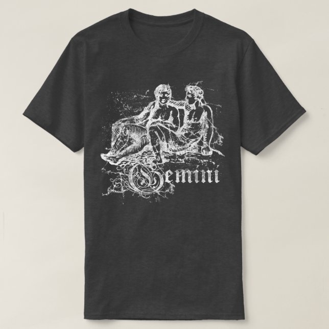 Camiseta Zodiac Vintage Gemini (Diseño del anverso)