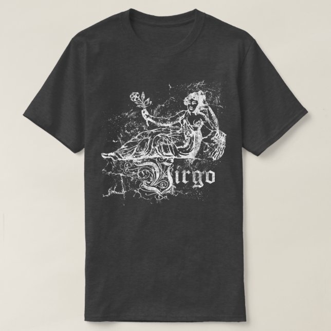 Camiseta Zodiac Vintage Virgo (Diseño del anverso)