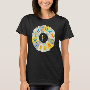 Camiseta Zodiac Wheel Wife Zodiac Horoscope Astrology
