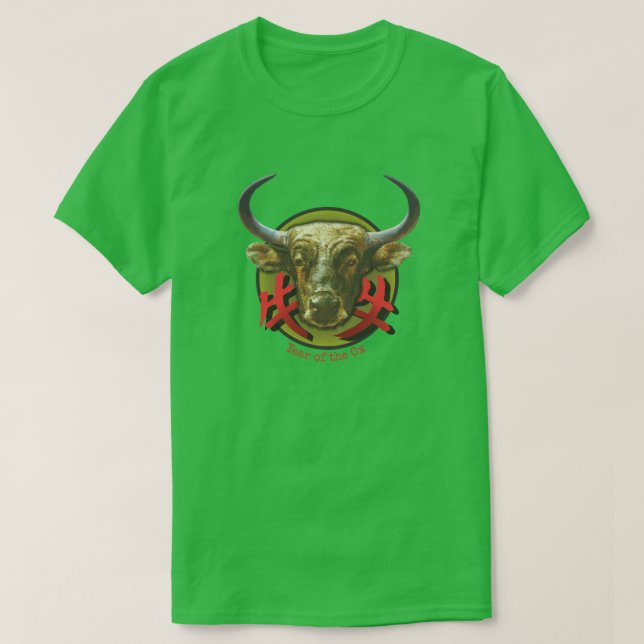 Camiseta zodiaca "Ox" china (Diseño del anverso)
