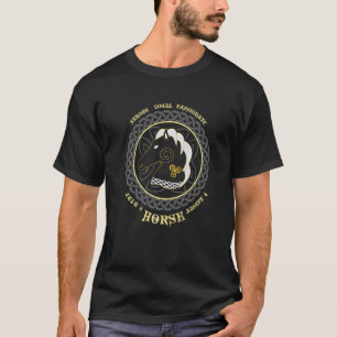 Camiseta Zodiaco celta irlandés para julio Leo Caballo astr