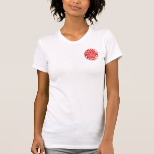 Camiseta Zodiaco chino Papercut del círculo