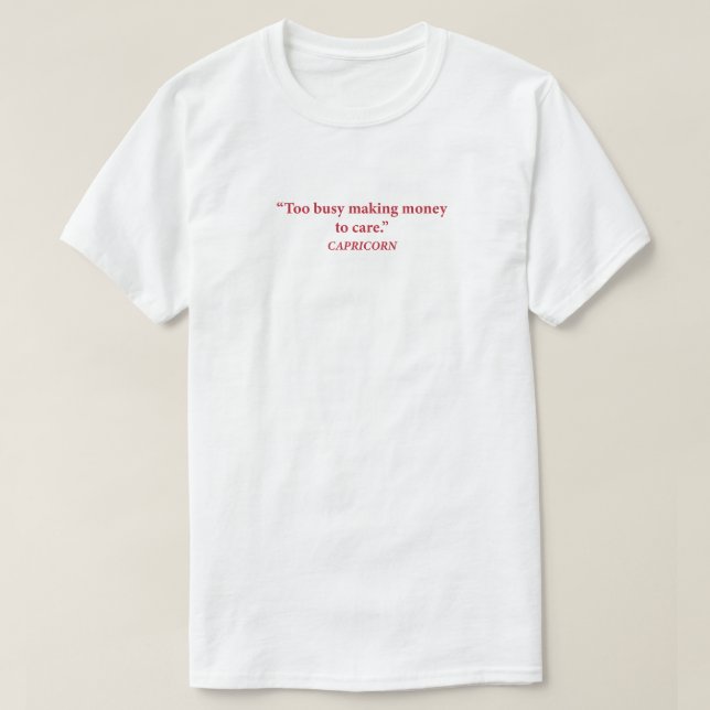 Camiseta Zódiaco de Avería Programada de Capricorn (Diseño del anverso)