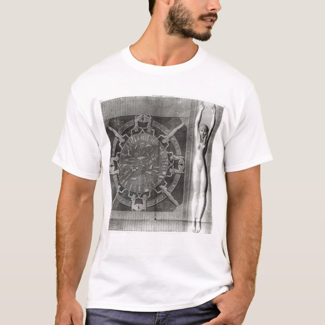 Camiseta Zodiaco de Dendera, grabado en 1802 (Anverso)
