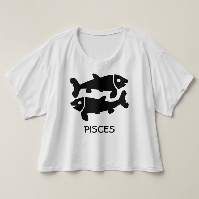 Camiseta Zodiaco de Piscis (Diseño del anverso)