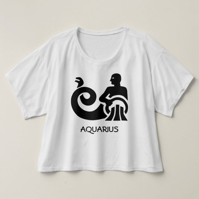 Camiseta Zodiaco del acuario (Diseño del anverso)