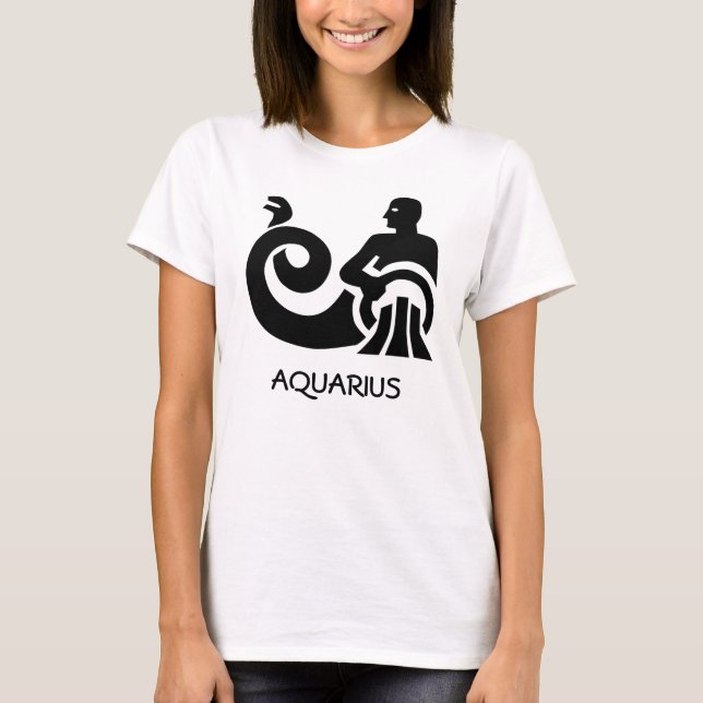 Camiseta Zodiaco del acuario (Anverso)