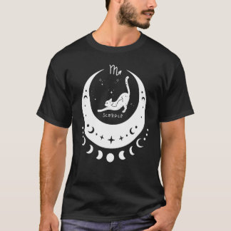 Camiseta Zodiaco Escorpio Horóscopo Signo Astrología Gato C