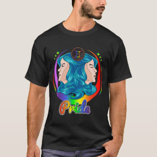Camiseta Zodiaco Gay LGBTQ Signo Zodiacal Géminis Orgullo A