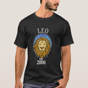 Camiseta Zodíaco Leo Nacido en 2006