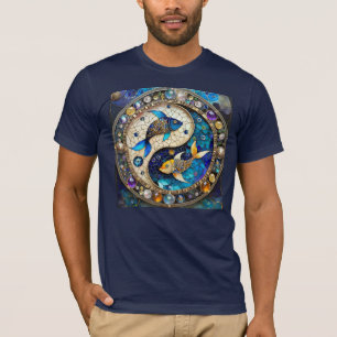 Camiseta Zodiaco - Pez Piscis Yin y Yang