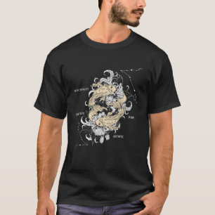 Camiseta Zodiaco Piscis en la parte posterior
