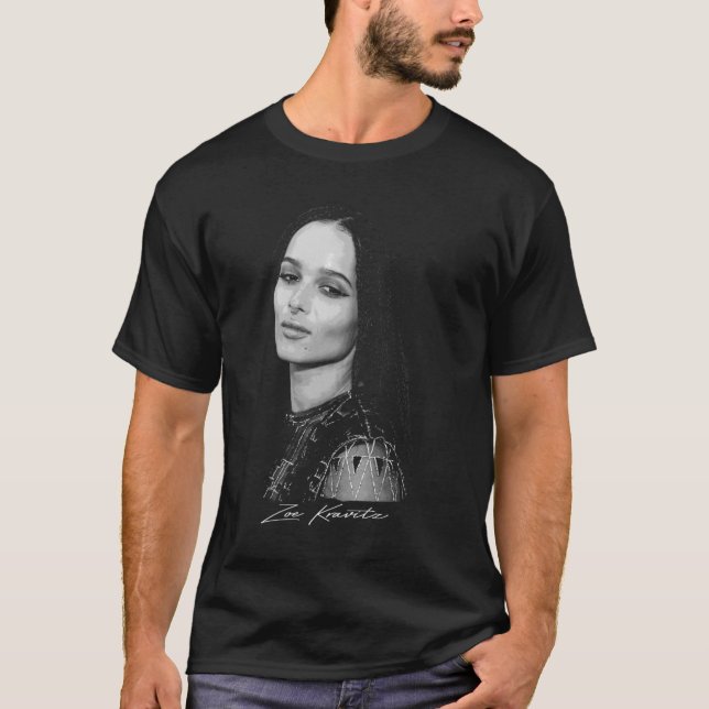 Camiseta Zoe Kravitz - Diseño retro Esencial (Anverso)