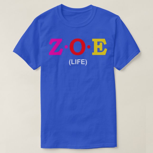Camiseta Zoe Life 1 (Diseño del anverso)