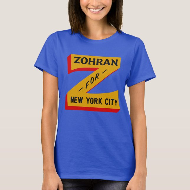 Camiseta Zohran Mamdani NYC Mayor Shirt,2025 Campaign Tee (Anverso)