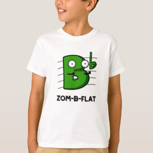 Camiseta Zom-B-Flat Funny Halloween Zombie Music Pun