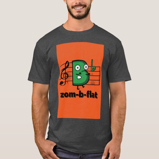Camiseta Zom-B-plana de Halloween (Anverso)