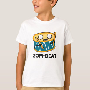 Camiseta Zom-beat Funny Halloween Zombie Drum Pun