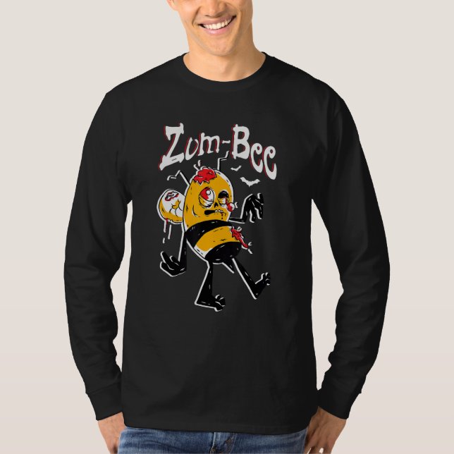 Camiseta Zom bee Honeybee Trick O Tremendo Bee Lover Hallo (Anverso)