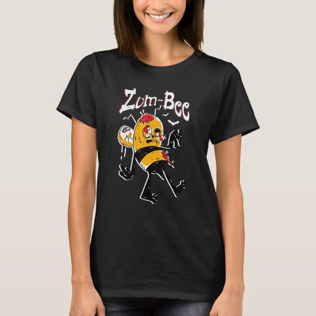 Camiseta Zom bee Honeybee Trick O Tremendo Bee Lover Hallo (Anverso)