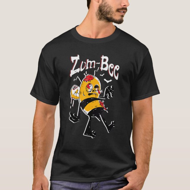 Camiseta Zom bee Honeybee Trick O Tremendo Bee Lover Hallo (Anverso)