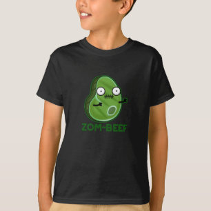 Camiseta Zom-beef Funny Zombie Meat Pun Dark BG
