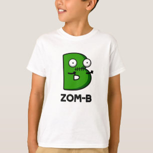 Camiseta Zomb-b Funny Halloween Zombie Alphabet B Pun