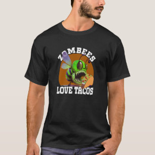 Camiseta Zombeas Aman Tacos Zombee Zombie Bee