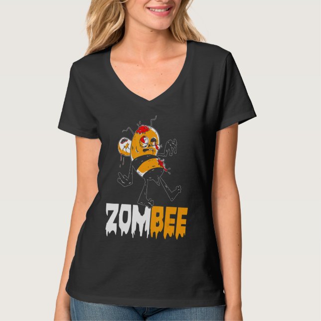 Camiseta Zombee Bee Pun Bee Pollen Bee Keeper Farm (Anverso)