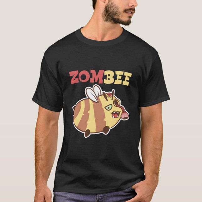 Camiseta Zombee Bee Zombie Halloween Candy Dead Body Spooky (Anverso)