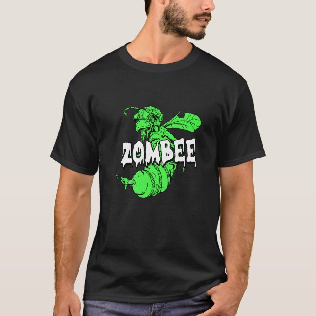 Camiseta Zombee Halloween Costume Guay Bee Zombie Pun Beek (Anverso)