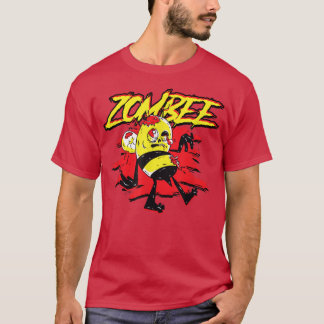 Camiseta Zombee Zombie Bee Halloween Para Beekeper Yellow B