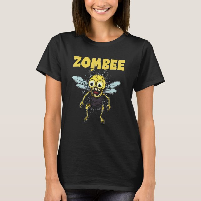 Camiseta Zombee Zombie Funny Beekeeper Halloween Costume (Anverso)