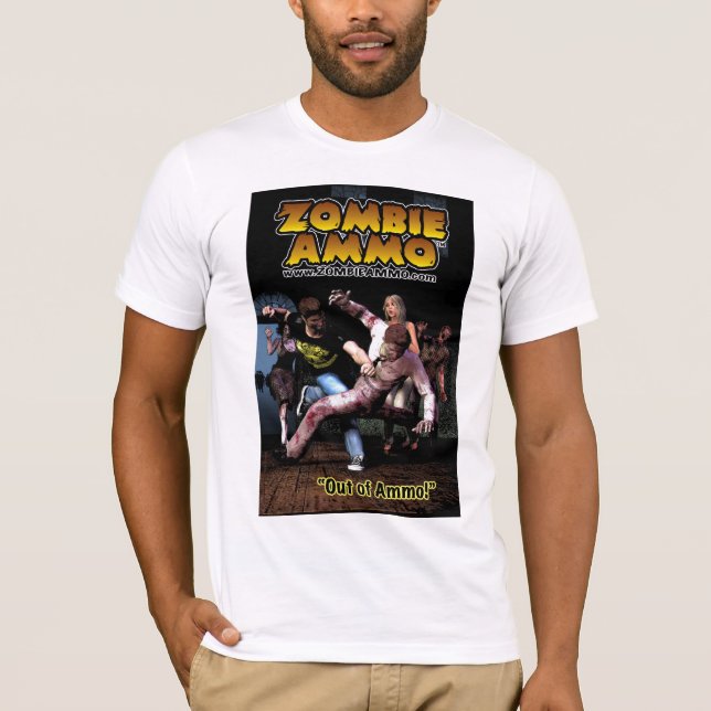 Camiseta ¡Zombi Ammo™ "fuera de la munición! " (Anverso)