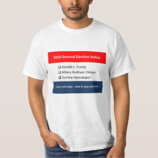 Camiseta Zombi de Clinton del triunfo de la votación de la
