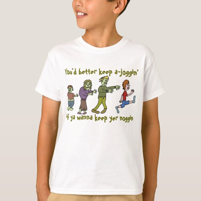 Camiseta Zombi divertido Joggin Noggin (Anverso)