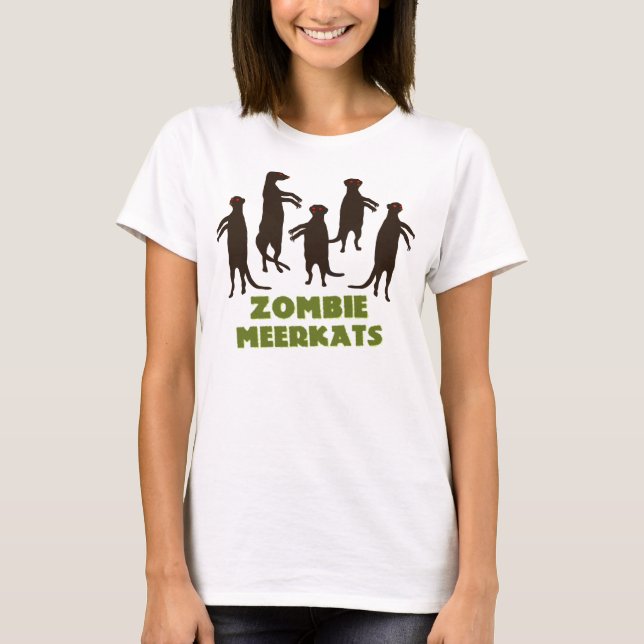 Camiseta ¡Zombi Meerkats! (Anverso)