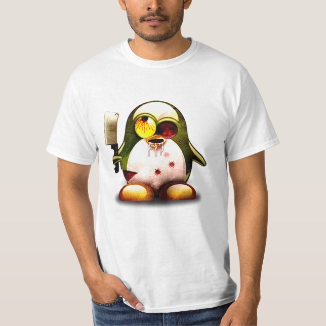 Camiseta Zombi Tux (Linux Tux) (Anverso)