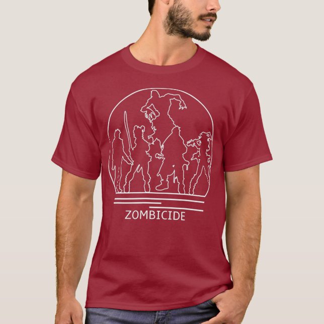 Camiseta Zombicide - Diseño de juegos de mesa - Juegos de m (Anverso)