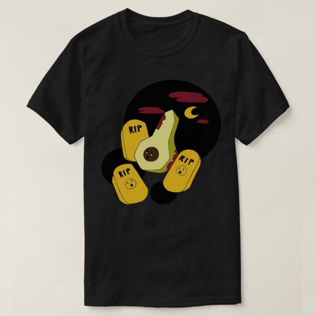 Camiseta Zombie Aguacate 3 (Diseño del anverso)