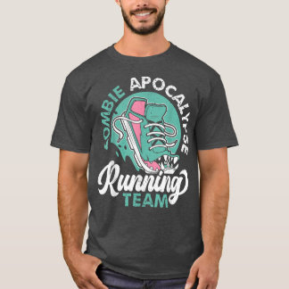 Camiseta Zombie Apocalipsis Corriendo Equipo Halloween Tric