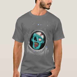 Camiseta Zombie Apocalipsis Espacio Astronauta Halloween Zo