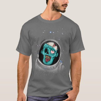 Camiseta Zombie Apocalipsis Espacio Astronauta Halloween Zo