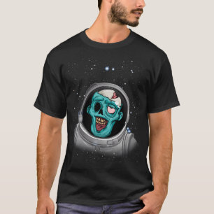 Camiseta Zombie Apocalipsis Espacio Astronauta Halloween Zo