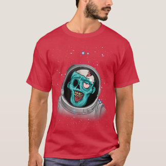 Camiseta Zombie Apocalipsis Espacio Astronauta Halloween Zo